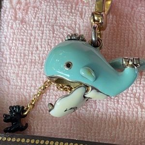 Juicy Couture blue WHALE Charm RARE